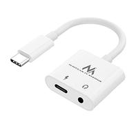 Maclean Adattatore USB Tipo-C - mini jack da 3,5 mm z Power Delivery (PD) 30W, MCTV-848