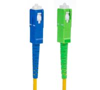 Maclean Cavo patchcord in fibra ottica, SC/APC-SC/UPC SM 9/125 LSZH, monomodale, simplex, G657A2, MCTV (15m)