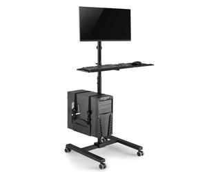 Maclean Energy MC-793 Supporto su ruote per ATX/CCU (nero) - Nouvo