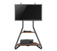 Supporto TV/Angolare Maclean ripiani in legno a due livelli, 40 kg max, 37-75''