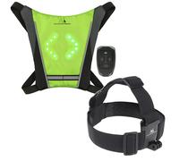 Maclean Gilet LED MCE420 + Fascia Head Mount MC-825 con Telecomando e Accessori