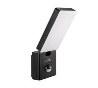Maclean Lampada a LED con sensore movimento e crepuscolare 10W IP65 800lm 4000K, nero, MCE516 B