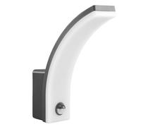 Maclean Lampada a LED con sensore movimento e crepuscolare IP65 grigio, MCE512 GR