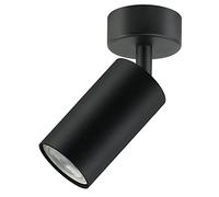 Maclean Lampada da parete a soffitto Spot Light Mobile Regolabile attacco GU10 per lampadine LED e alogene fino a 35W 55x100mm girevole (1x fiamma senza lampadina, Nero)