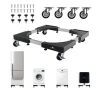 Maclean MC-119 B Base per lavatrice, 700-900 mm, supporto mobile con ruote