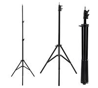 Maclean MC-163 Lampada ad Anello Supporto per Lampada Fino a 3 kg Regolabile da 68 a 190 cm (Treppiede per 12")