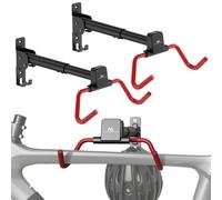Maclean MC-172 Portabici da parete 2 pezzi | Acciaio, portata 30 kg, bracci rip.