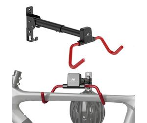 Maclean MC-172 Portabici da Parete Orizzontale Nero Carico 30 kg