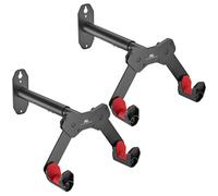 Maclean MC-457 Supporto da parete per biciclette 2 pezzi 25 kg Nero