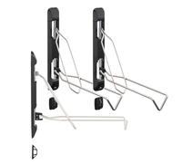 Maclean MC-471 Portabiciclette a parete 3 pezzi, acciaio, 35 kg