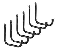 Maclean MC-487 Set 6 ganci da parete per pneumatici ruote biciclette acciaio 22