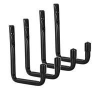 Maclean MC-488 Set ganci parete 4 pezzi carico 22 kg Nero