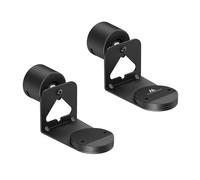 Maclean Supporto da parete 2X compatibile con Sonos ERA 100 e 300 | Supporto per altoparlanti girevole e inclinabile | Rotazione di 360° | Montaggio a parete salvaspazio | Nero | MC-495