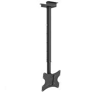 Maclean MC-580 Supporto Staffa Universale da Soffitto Nero per TV Plasma LED LCD da 17'' fino a 37'' VESA Compatibile Carico MAX 50kg