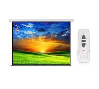 Maclean MC-593 - Schermo per videoproiettore con telecomando, 120", 240 x 180 cm, 4:3, schermo per home cinema, schermo fisso, TV con angolo di visione 160°