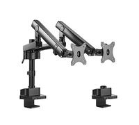 Maclean MC-812 - Supporto per Monitor a 2 Scomparti con Molla a Gas, per Monitor VESA 75 x 75, 100 x 100, 17"-32", per 2 Monitor