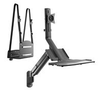 Maclean MC-838e Supporto Staffa da parete per monitor e tastiera e Computer/CPU