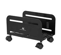 Maclean MC-851 Carrello porta computer, supporto ruota nero 10kg max