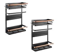 Maclean MC-910 Mensola magnetica 2 pezzi per frigorifero lavatrice 12 kg Nero