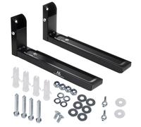 Maclean MC-915B Supporto universale per microonde con braccio telescopico, per forno a microonde, forno fino a 30 kg (Nero)