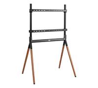 Maclean MC-926 Universal-TV-Ständer Fernseher Ständer 49-70" TV Standfuß bis 40kg max VESA 600x400 Kompatibel mit LCD LED OLED QLED Plasma Schwarz/Walnuss