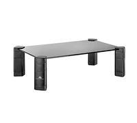 Maclean MC-934 Supporto per monitor/laptop Altezza regolabile dello schermo Supporto in vetro temperato Alzatina per portatile fino a max. 20kg