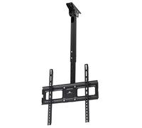 Maclean MC-943 Supporto universale a soffitto per TV OLED QLED LED LCD Plasma Girevole inclinabile regolabile in altezza 32-50" fino a 35kg Soffitti inclinati Ristoranti PUB (Per un televisore)