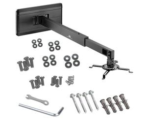 Maclean MC-945 Supporto da Parete per Proiettore Distanza dalla Parete 92,6 e 151,8 cm Braccio da Muro