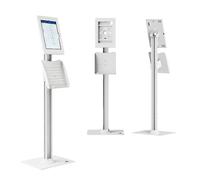 Maclean MC-960 W Supporto pavimento per tablet 10,9-11" con serratura Bianco