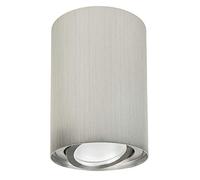 Maclean MCE 422 C/M per Lampadine LED GU10 Max.40W Plafone Orientabile Faretto da Soffitto Diversi Colori e Forme IP20 Spot Moderno (Opaco/Cromato, 1x Plafoniera Rotonda)