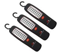Maclean MCE03 Lampada da officina 24 LED magnete gancio - set 3 pezzi