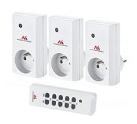 Maclean MCE153 - Set di 3 Prese Controllo Remoto con Telecomando Max. 3600 W, colore: Bianco Illuminazione LED