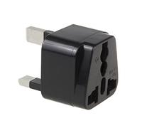 Maclean MCE154 Adattatore Corrente Presa Europea per Presa Inglese EU-UK, Nero (MCE154)