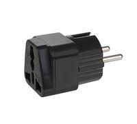 Maclean MCE154 Adattatore Corrente Presa Europea per Presa Inglese EU-UK, Nero (MCE155)