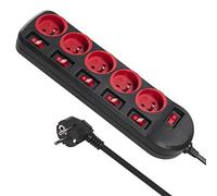 Maclean MCE204 multipresa (5 prese) 250VAC/10A 1,5m protezione bambini Schuko