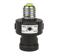 Maclean MCE21 Portalampada con Sensore Crepuscolare e Timer IP20