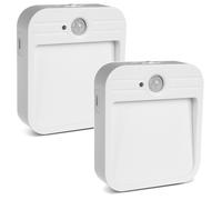 Maclean MCE236 Lampada LED per scale con sensore 4000K - 2 pezzi ricaricabili