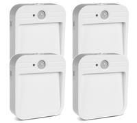 Maclean MCE236 Lampada LED per scale con sensore PIR 4000K - Kit 4 pezzi