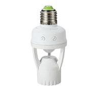 Maclean MCE24 Portalampada con Rilevatore Movimento Sensore PIR Lampadine Bulba Sicurezza Risparmio Energetico E 27 60W