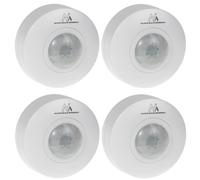 Maclean MCE314 W Sensore PIR 6m IP20 Bianco - Set 4 pezzi