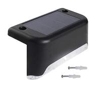 Maclean MCE319 lampada solare per Patio Giardino Illuminazione solare per recinzioni esterne, luce scale LED, luce giardino, IP44, 4000K, Ni-MH 100 mAh, sensore crepuscolare (1x pezzo)