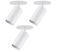 Maclean MCE364 W Set 3 incasso GU10 + lampadina MCE437 WW 7W Bianco Caldo