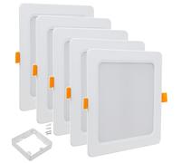 Maclean MCE374 S Pannelli LED 18W 4000K Set 5 con adattatore MCE379 S