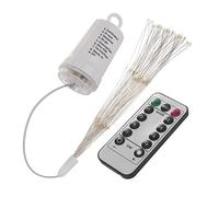 Maclean MCE419 Lampada soffiante Fuochi d'artificio Luci Fatate Natalizie Giardino Decorazione LED, 30 cm x 12 Pezzi, 120 LED, 8 modalità di Illuminazione, 4xAA (LR06), Temp. Colore 3000K (1)