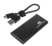 Maclean MCE443 Custodia Disco Rigido Case SSD SATA M.2 NVMe NGFF (SATA) Supporta USB 3.1 2230/2240/2260/2280 USAP Compatibile con PC e Mac Alluminio Plug&Play Alloggiamento per Hard Disk