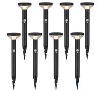Maclean MCE465 B Lampada Solare LED con Sensore 3 Modalità 8pz IP44 220lm 4000K