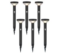 Maclean MCE465 B Lampade Solari LED con Sensore 6 pezzi IP44 220lm 4000K