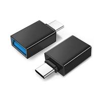 Maclean MCE470 - Adattatore USB A a USB di tipo C con funzione OTG per smartphone e tablet, supporta la sincronizzazione dei dati Plug & Play nero