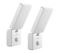 Maclean MCE516 W Lampada LED 10W IP65 con sensore PIR - Set 2 pezzi