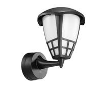 Maclean MCE519 Lampada da parete per esterni, Aplique da esterno, IP65 - impermeabile, 1xattacco E27 - carico massimo: 60 W, adatta per aree esterne, ingressi, vialetti e giardini (Nero)